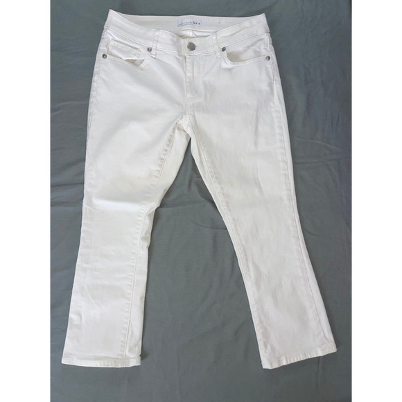 Ann Taylor Loft Curvy Kick Crop Stretch Denim Jeans. Women's Size 0, GUC!! - Picture 1 of 5